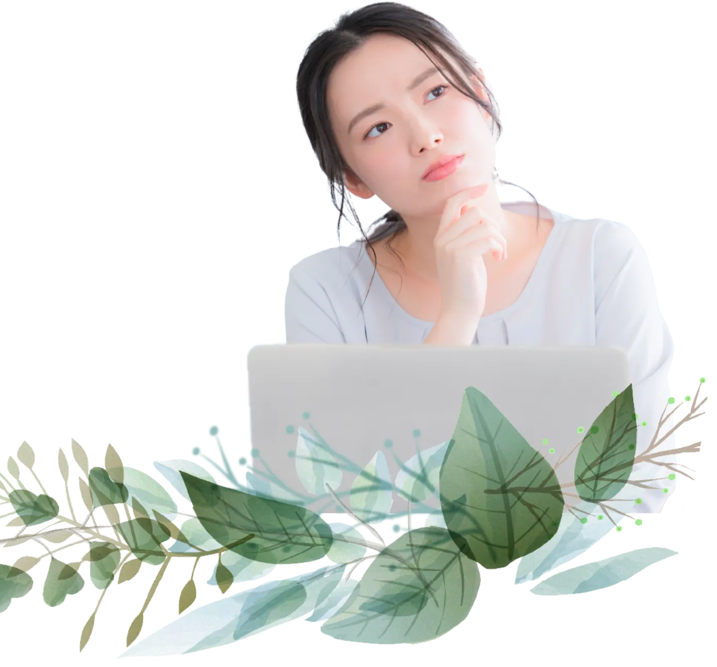 悩んでいる女性